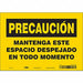 Safety Sign 7 in x 10 in Vinyl