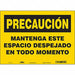 Safety Sign 10 in x 14 in Vinyl