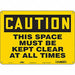 Safety Sign 10 in x 14 in Aluminum