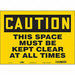 Safety Sign 10 in x 14 in Vinyl