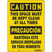 Safety Sign 14 in x 10 in Aluminum