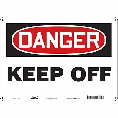 Safety Sign 10 inx14 in Aluminum