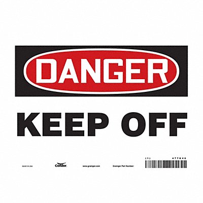 Safety Sign 7 in x 10 in Vinyl