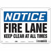 J6994 Safety Sign 7 in x 10 in Polyethylene