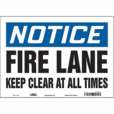 J6994 Safety Sign 10 in x 14 in Vinyl