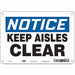 Safety Sign 7 in x 10 in Polyethylene