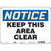 Safety Sign 10 in x 14 in Polyethylene