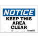 Safety Sign 7 in x 10 in Vinyl