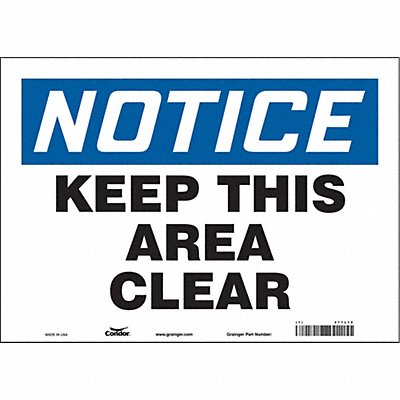 Safety Sign 10 in x 14 in Vinyl
