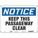 Safety Sign 10 in x 14 in Aluminum