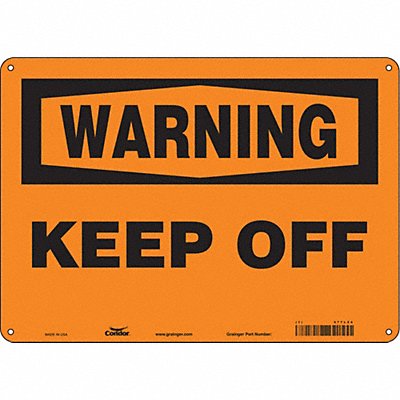 Safety Sign 10 in x 14 in Aluminum