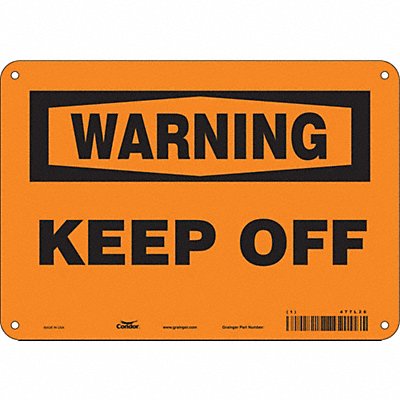 Safety Sign 7 in x 10 in Polyethylene