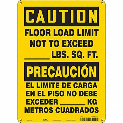 Safety Sign 14 in x 10 in Aluminum