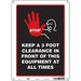 Safety Sign 14 in x 10 in Aluminum
