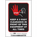 Safety Sign 5 inx3 1/2 in Vinyl PK5