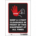 Safety Sign 10 inx7 in Vinyl