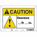 Safety Sign 7 in x 10 in Vinyl