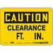 Safety Sign 5 in x 7 in Vinyl