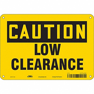 Traffic Sign 7 in x 10 in Aluminum