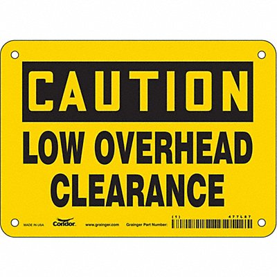 Safety Sign 5 inx7 in Vinyl