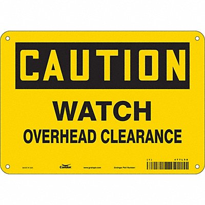 Traffic Sign 7 in x 10 in Aluminum