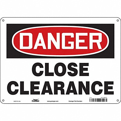 Safety Sign 10 inx14 in Aluminum