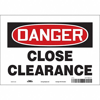 Safety Sign 7 in x 10 in Vinyl