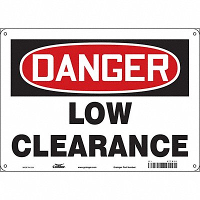 Safety Sign 10 inx14 in Polyethylene