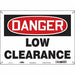 Safety Sign 10 inx14 in Polyethylene