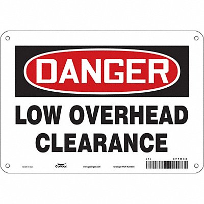 Safety Sign 7 inx10 in Polyethylene