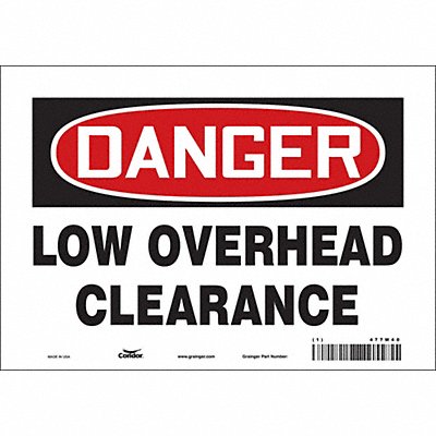 Safety Sign 7 inx10 in Vinyl