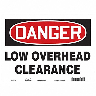 Safety Sign 10 in x 14 in Vinyl