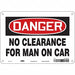 Safety Sign 7 in x 10 in Aluminum