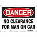 Safety Sign 10 inx14 in Polyethylene