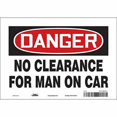 Safety Sign 7 in x 10 in Vinyl