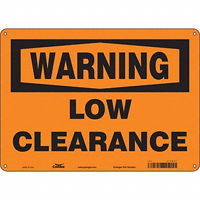 Safety Sign 10 inx14 in Polyethylene