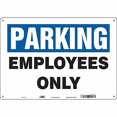 Employee Parking Sign 14 x 20 