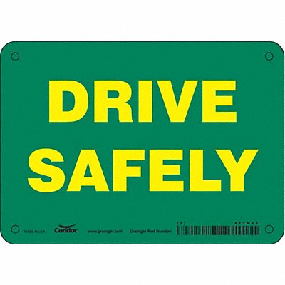Traffic Sign 5 in x 7 in Aluminum