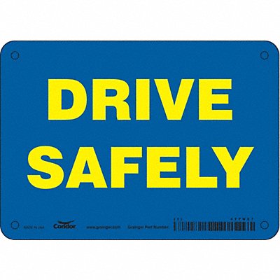 K1451 Safety Sign 5 inx7 in Polyethylene