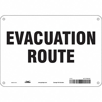 Safety Sign 7 in x 10 in Aluminum