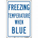 Safety Sign 18 inx12 in Polyethylene