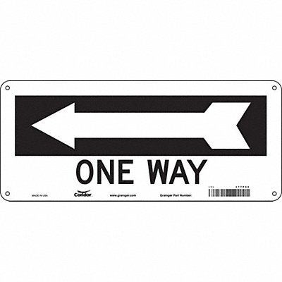 K1472 Safety Sign 6 1/2in x 14in Polyethylene