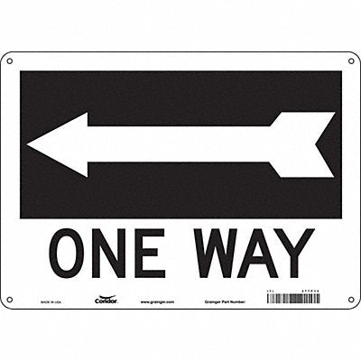 Safety Sign 10 in x 14 in Polyethylene