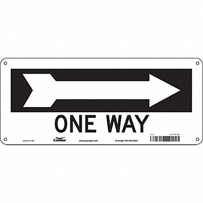 K1476 Safety Sign 6 1/2 in x 14 in Aluminum