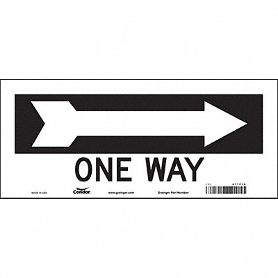 Safety Sign 6 1/2 in x 14 in Vinyl
