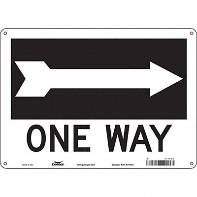Safety Sign 10 in x 14 in Polyethylene