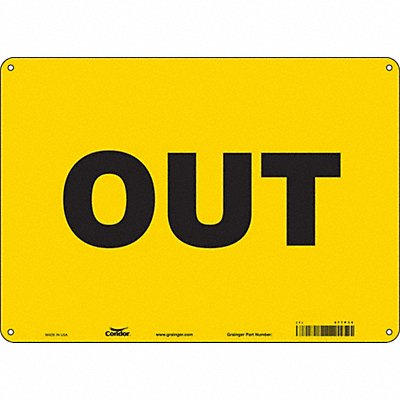 K1481 Safety Sign 10 in x 14 in Aluminum
