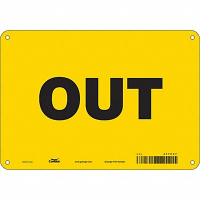 K1481 Safety Sign 7 in x 10 in Polyethylene