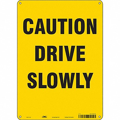 Safety Sign 14 inx10 in Polyethylene