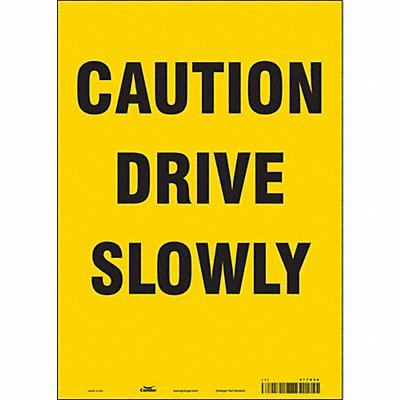 Safety Sign 14 inx10 in Vinyl